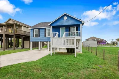 I'm blue and cute and cozy and yours for the next couple of days.