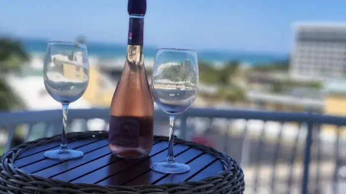 Complimentary bottle of wine