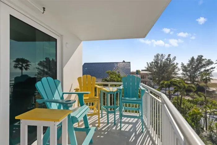 Great chairs on the balcony