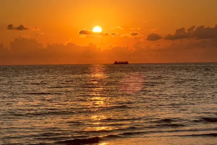 Treasure Island sunset from the beach
