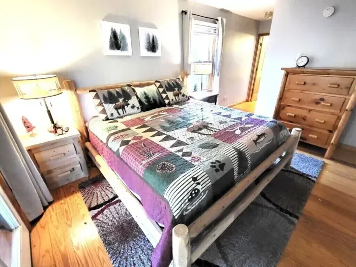 King bedroom upper level Cabin 1