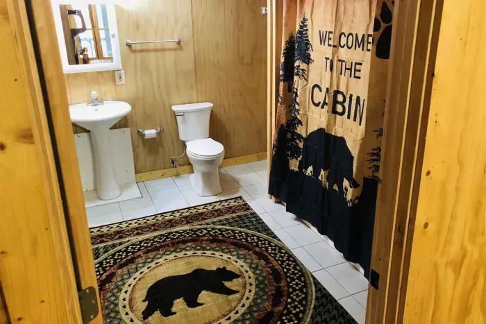 Cabin 2 full bathroom lower level 