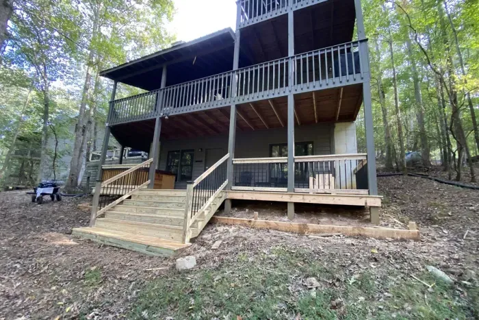 Cabin 2 back deck view 