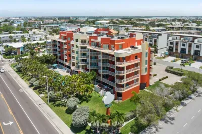 Drone photo of the building