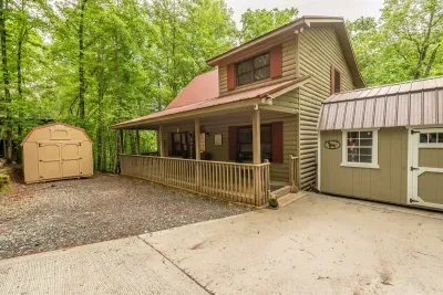 paved driveway leading to the house