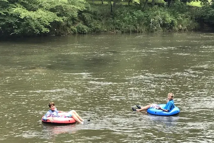 Float down the river right to the backyard 