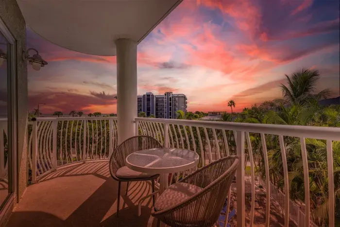 Sunset from the balcony