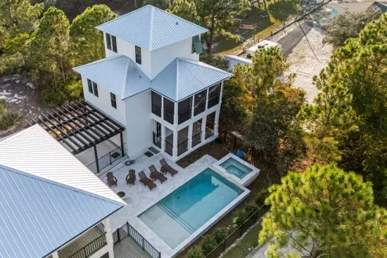 Aerial view of Anchor Down by the Dunes (guest house)