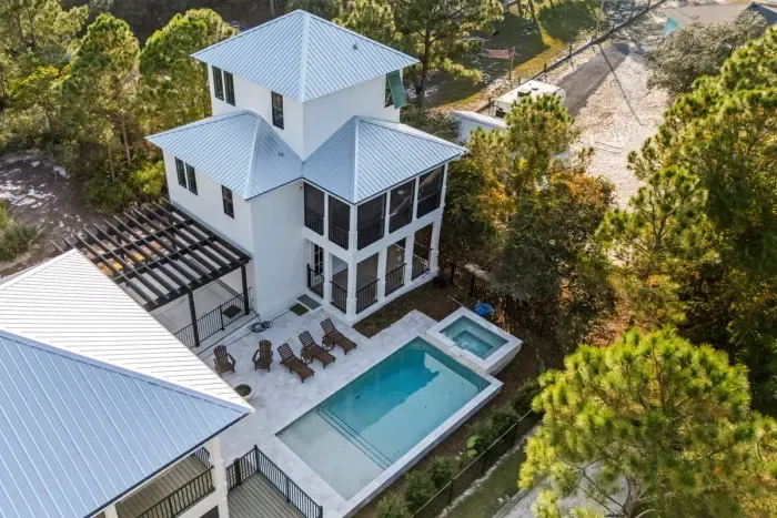 Aerial view of Anchor Down by the Dunes (guest house)
