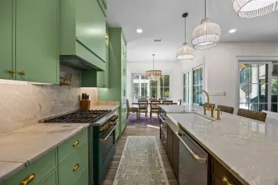 Kitchen workspace and prep area