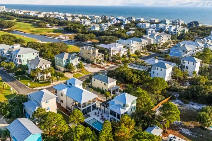 Aerial view of the Kiva Dunes neighborhood