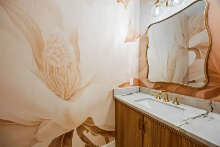 Downstairs powder bathroom