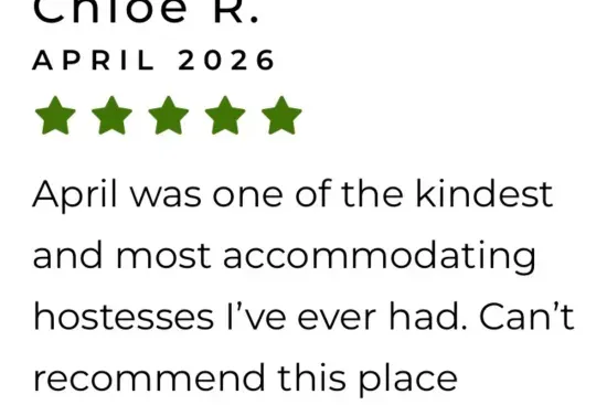You'll hear it from Chloe's five-star review, too — a warm, responsive host and a home that delivers on comfort.