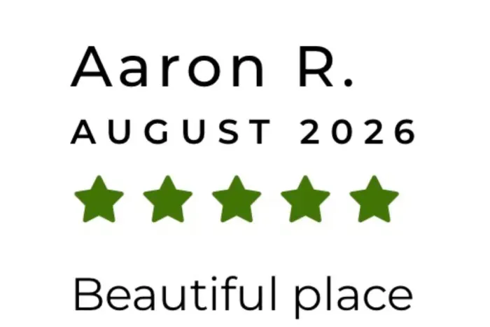 Some reviews take paragraphs. Aaron needed just five stars and one word — beautiful.