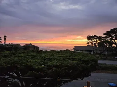 Ocean View At Sunset
