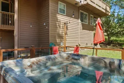 Hot tub area