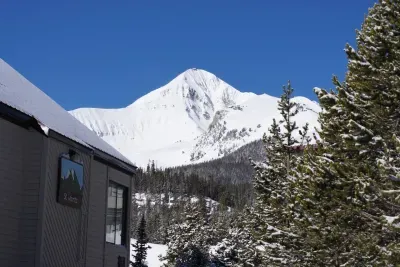 A view of Lone Mountain from outside the condo. 