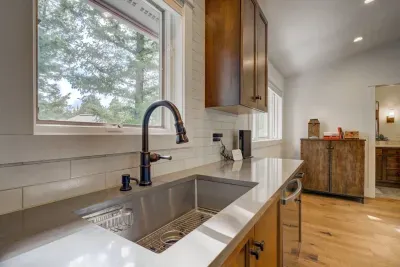 Staycation? No problem! Cleaning supplies, dishwasher, full set of glass wear and liquor cabinet are yours to make yourself feel at home. (BYOB but leave your corks behind from your stay and add to our collection!)