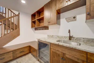 First floor / entry way & mud room space - perfect to hang your ski gear.