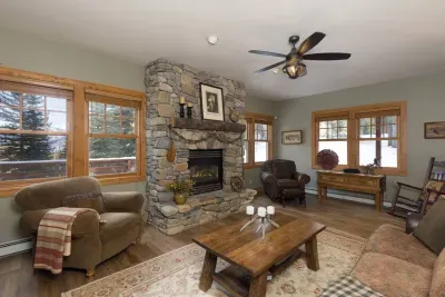 Great room with inviting fireplace and space for warm conversation