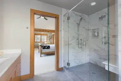 Spacious shower