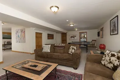 Wide open lower level perfect for hanging after a full day exploring Big Sky