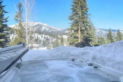 Soak in the views while soaking in the hot tub after a long day on the slopes!