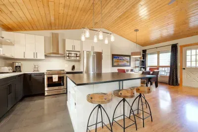 Open concept living, dining, and kitchen!