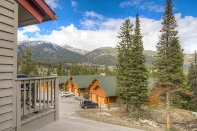 Our view from the balcony, where you can grill and have a glass of wine or coffee!