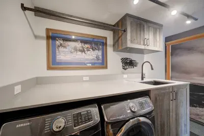 Brand new washer and dryer in your own laundry area!