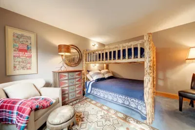 Queen bunk beds! Great for kids or grown ups!