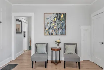 Tasteful modern decor creates a welcoming vibe.