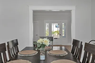 Gather at the large dining table for memorable family meals and celebrations.