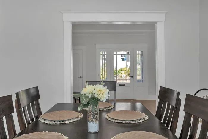 Gather at the large dining table for memorable family meals and celebrations.