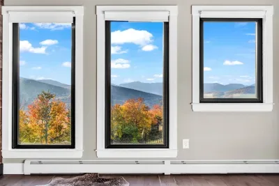 As the sunsets over the mountains, enjoy the soft ambiance of the fire and the company of loved ones.