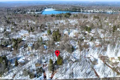 Aerial Shot from Lake Harmony