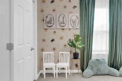 Bedroom 4 (Upstairs) - Kids Room with a bunk and trundle bed.