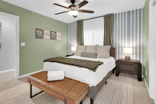 Bedroom 2 (Upstairs) - Queen Size Bed.