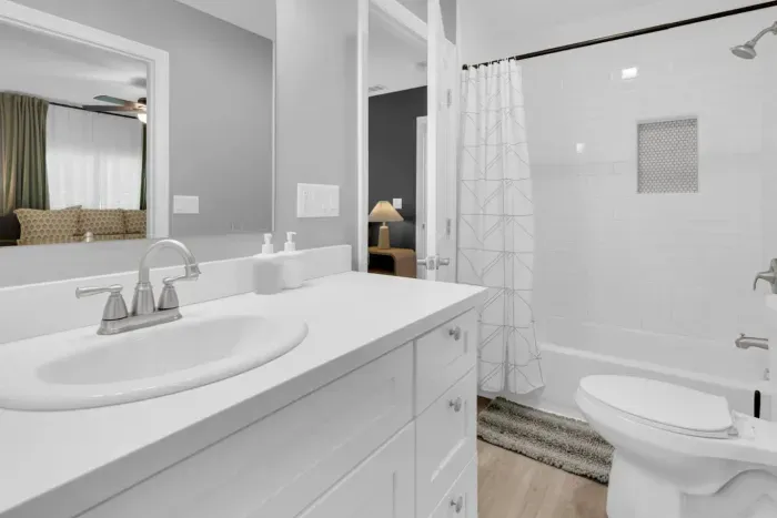Bathroom 2 (Upstairs) - Jack and Jill bathroom that connects Bedrooms 2 and 3.