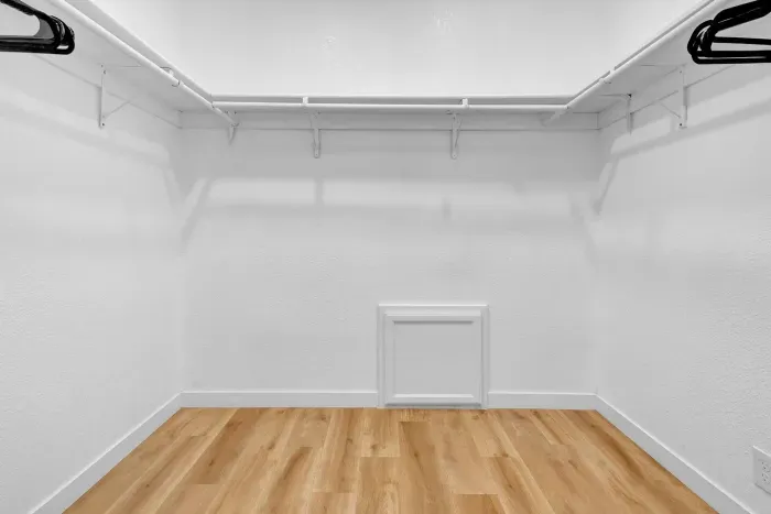 Bedroom 1: Large walk in closet.
