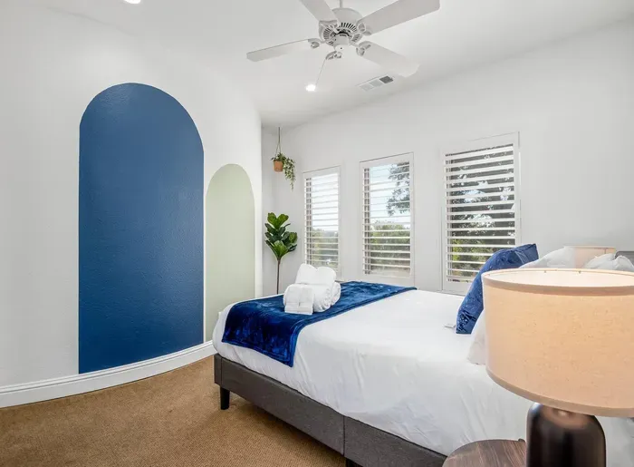 Upstairs Bedroom - One Queen Bed.