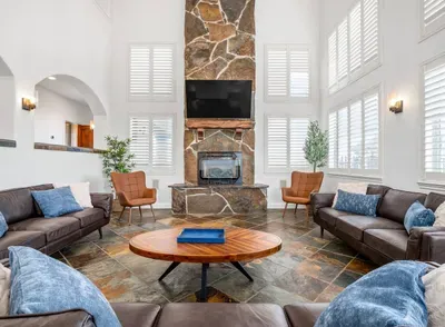 Living room with TV