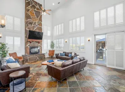 Living room with TV