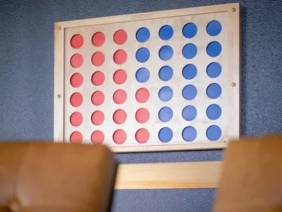 Game Room - Pool Table, Connect 4, TV and Lounge Area
