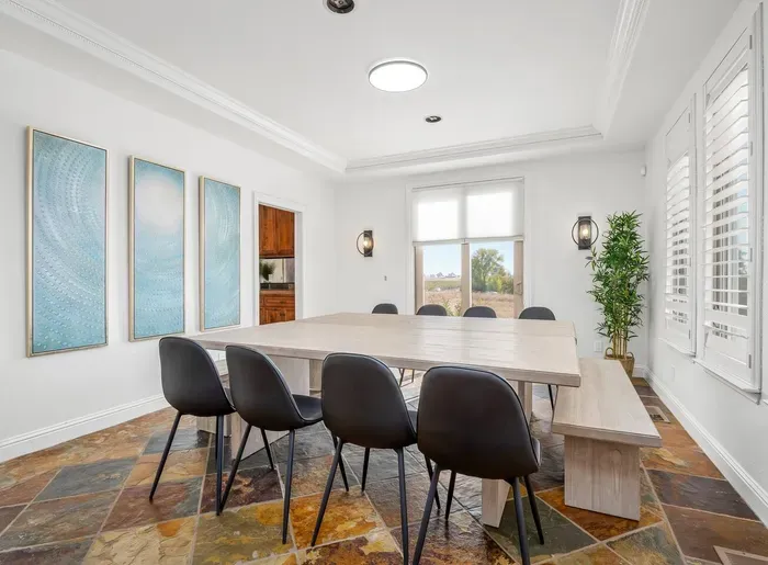 Dining room that can seat 16.