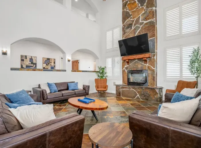 Living room with TV