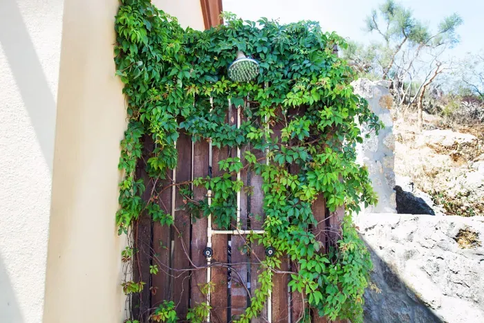 Out door shower and bathroom