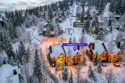 Ski-In/Ski-Out Convenience: Experience the ultimate in alpine accessibility with Timberline Lodge's TRUE ski-in/ski-out location. Just steps from the Buttercup Chairlift, you can hit the slopes (and return to your cozy cabin)  with ease