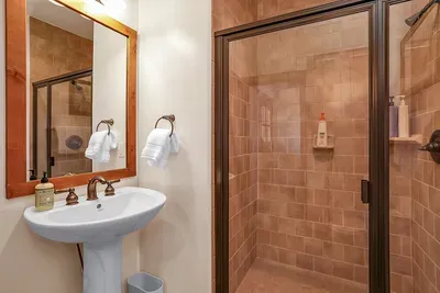 Thoughtful Design: Enjoy the sleek and modern walk-in shower that makes quick clean-ups a breeze, keeping your adventure downtime as relaxing as possible.