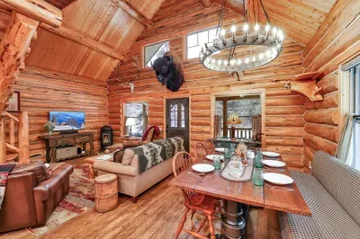 At night, lamps low and stove humming, the living room feels like the cabins you remember, just with better heat and softer seats